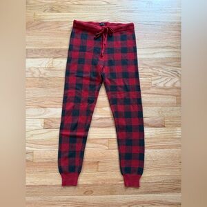 American Eagle Lounge Joggers in Buffalo Plaid